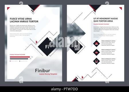 Éléments d'infographies pour modèle de brochure et magazine des modèles. Rapport annuel de l'entreprise, livre, dépliant, dossier, presse, brochure et m Illustration de Vecteur