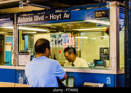 Astoria Boulevard (BMT Astoria) Ligne de métro Astoria Queens - New York, New York, USA Banque D'Images