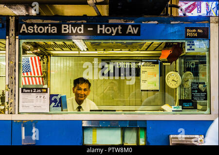 Astoria Boulevard (BMT Astoria) Ligne de métro Astoria Queens - New York, New York, USA Banque D'Images