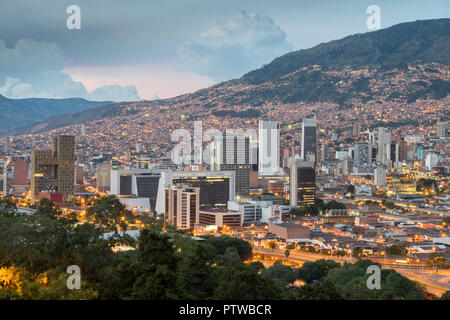 Vue panoramique de Medellin - COLOMBIE Banque D'Images
