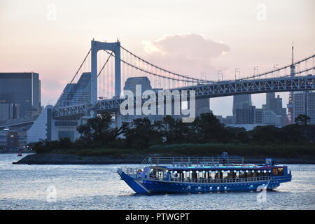 Vue sur la ville de Tokyo Odaiba de Banque D'Images