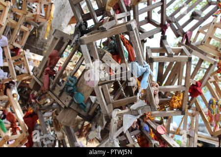 L'offre fort ou cage à Koneswaram Kovil à Trincomalee. Prises au Sri Lanka, août 2018. Banque D'Images