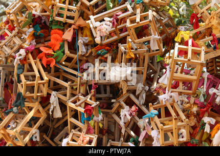 L'offre fort ou cage à Koneswaram Kovil à Trincomalee. Prises au Sri Lanka, août 2018. Banque D'Images