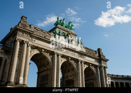 Arch, Jubilee Park, Parc du Cinquantenaire, Bruxelles, Belgique Banque D'Images