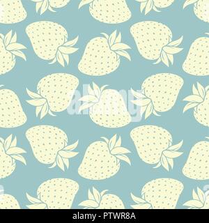 Modèle transparent avec des fraises. Abstract vector background de design contemporain. Utiliser pour le tissu, le motif de remplissage, l'arrière-plan de la page web Illustration de Vecteur