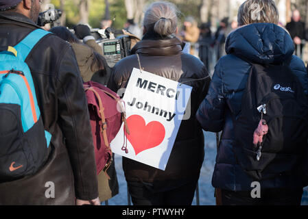 Funérailles de Johnny Hallyday à la Madeleine : personnalités rendent hommage Banque D'Images