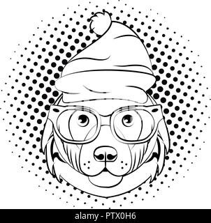 Hipster bear croquis cool Illustration de Vecteur