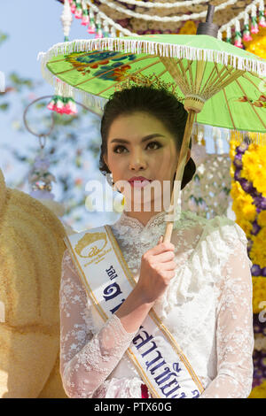 2017 flower festival parade, Chiang Mai, Thaïlande Banque D'Images