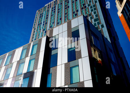 L'architecture moderne de Londres, Spitalfields, East London. Oct 2018 Banque D'Images