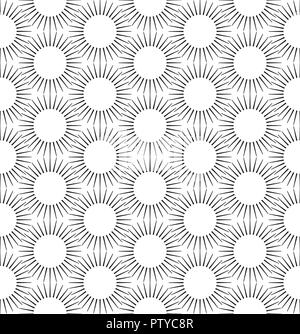 Vector pattern. transparente Noir et blanc motif de cercles géométriques répétés Illustration de Vecteur