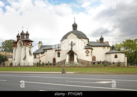 Eglise grecque-catholique de Saint Basile le Grand à Ketrzyn. Pologne Banque D'Images