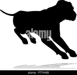 Silhouette chien Animal de compagnie Illustration de Vecteur