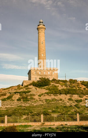 Cartagena, Espagne - 09 février 2017 - phare de Cabo de Palos Banque D'Images