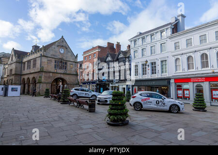 Old Market Hall, Centre-ville, Shrewsbury, Shropshire, England, UK, FR, Banque D'Images