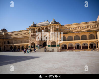 Jaipur, Inde, 20 septembre 2018. Visite de l'Amber fort pour un tour en éléphant Banque D'Images