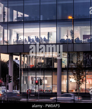 Albert Quay, Cork, Irlande. 27 octobre 2016. Tôt le matin, conférence qui aura lieu dans les bureaux à l'une de Albert Quay, Cork, Irlande. Banque D'Images