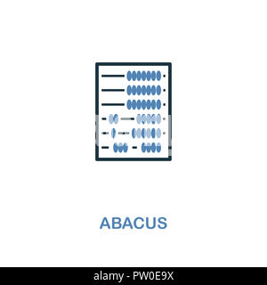 L'icône de création d'Abacus en deux couleurs design. Symboles de pixel perfect collection de finances personnelles. UX et l'interface utilisateur. Illustration de l'icône d'Abacus. Pour le web des Banque D'Images