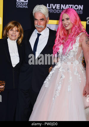 Katharine Ross, Sam Elliott, Cleo Rose Elliott 074 arrive à la première de Warner Bros Pictures Une étoile est née au Shrine Auditorium le 24 septembre 2018 à Los Angeles, Californie Banque D'Images