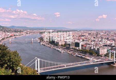 Août 2018 Vue aérienne de Budapest Banque D'Images