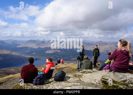 Sommet Ben Lomond Banque D'Images