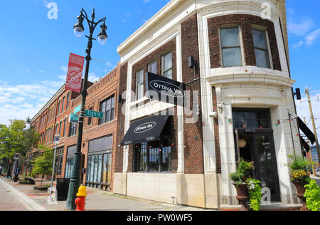 Ottava branché via restaurant italien sur Michigan Avenue, dans, dans le Michigan, Corktown, USA Banque D'Images