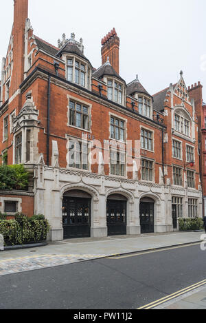 Le Chiltern Hotel et restaurant Firehouse, Chiltern Street, Marylebone, London, England, UK Banque D'Images