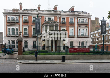 Hertford House, la maison de la Wallace Collection, Manchester Square, London, England, UK Banque D'Images