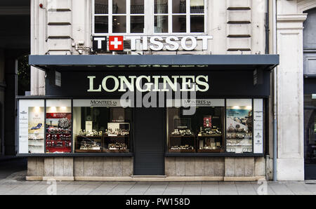 Genève, Suisse. 22 Sep, 2018. Watch shop et magasin à Jeneva. Crédit : Igor Golovniov SOPA/Images/ZUMA/Alamy Fil Live News Banque D'Images