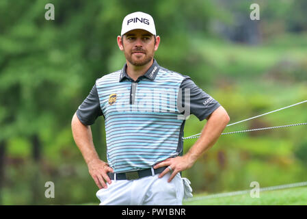 Kuala Lumpur, Malaisie. 11 octobre, 2018. Louis Oosthuizen d'Afrique du Sud en photo pendant 1er tour de CIMB CLASSIC 2018 PTC À KUALA LUMPUR, KUALA LUMPUR, MALAISIE, le 11 octobre 2018. (Photo par Masuti) Credit : Ali Mufti/Alamy Live News Banque D'Images