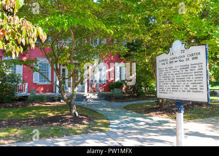 Ripley, TN, USA-10/1/18 : Carter au restaurant principal est dans la maison historique où Samuel P. Carter, descendant direct de John Carter, est né Banque D'Images