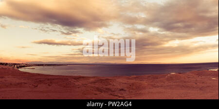 Lagune de la mer Rouge à Dahab, Egypte ville Banque D'Images