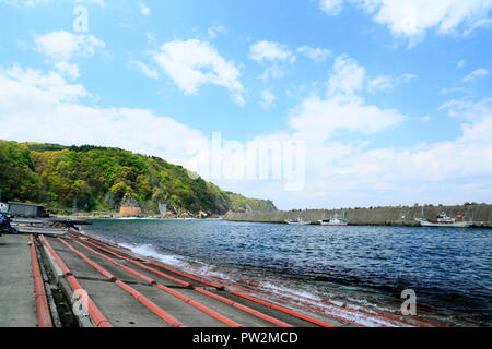 Port de pêche Kozue Iwate Banque D'Images