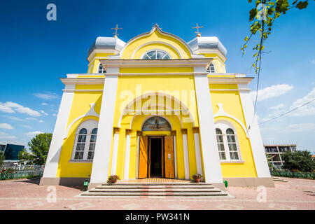 Eglise orthodoxe russe dans le centre, Comrat, la Gagaouzie, Moldova Banque D'Images