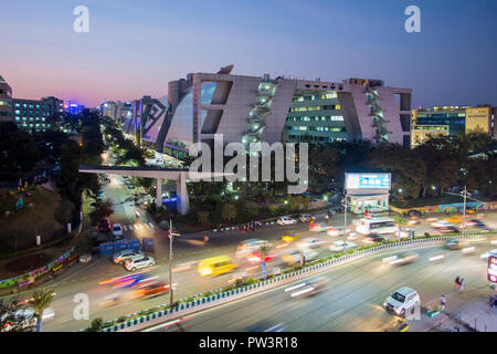 L'Inde, Hyderabad, capitale de l'État, Telangana (Andhra Pradesh), Hi Tech City, il l'Inde center Banque D'Images