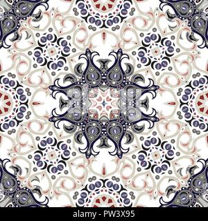 Motif de fond transparent. Symétrique décoratif motif en mosaïque. Vector Illustration de Vecteur
