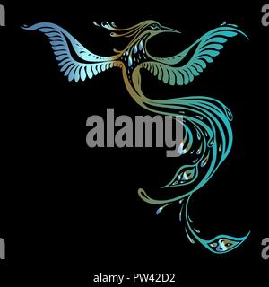 Beau paon. Des oiseaux exotiques. Vector hand drawn illustration détaillée Illustration de Vecteur