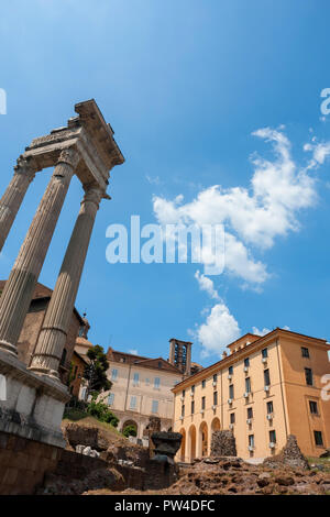 Temple d'Apollon Sosianus (Templi di Apollon Sosien e di Bellona) Ruines de Rome, Italie Banque D'Images