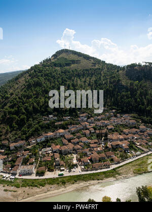 Berat Berat, comté, la République d'Albanie. Banque D'Images