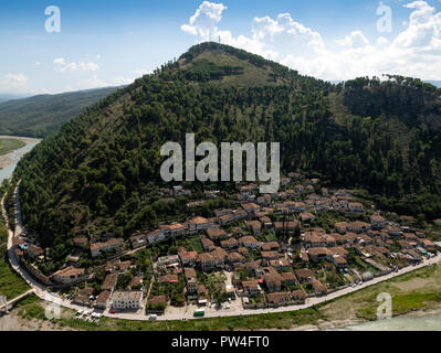 Berat Berat, comté, la République d'Albanie. Banque D'Images