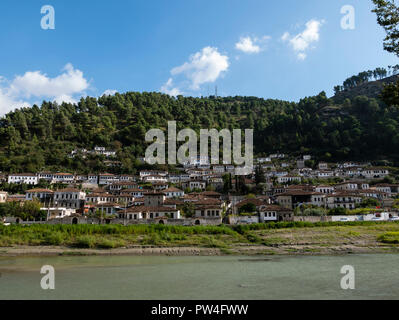 Berat Berat, comté, la République d'Albanie. Banque D'Images