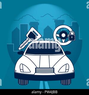 La technologie de repérage par GPS Illustration de Vecteur