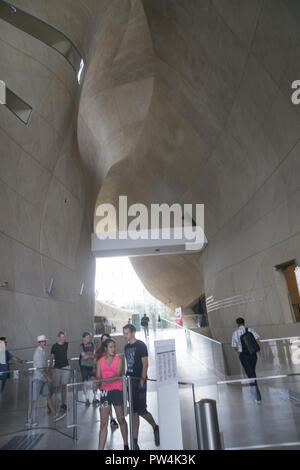 Intérieur de la POLIN Musée de l'histoire des Juifs polonais a ouvert ses portes en 2014 sur le site de l'ancien Ghetto de Varsovie. Banque D'Images