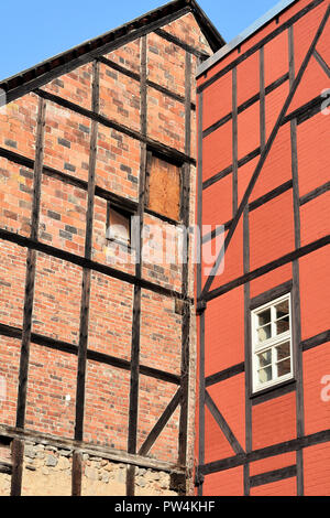 Maisons à colombages de la vieille ville de Quedlinburg Banque D'Images