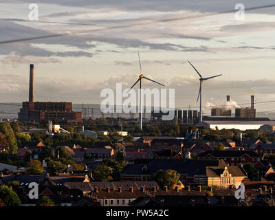 La production d'électricité, Newport, Royaume-Uni Banque D'Images