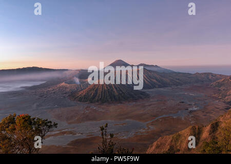Le Mont Bromo Volcan Indonésie Banque D'Images