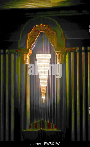 Londres, Royaume-Uni. 12 octobre, 2018. Un détail de l'art déco rénové 75015 Eventim Apollo à Londres. Date de la photo : Vendredi, Octobre 12, 2018. Credit : Roger Garfield/Alamy Live News Banque D'Images