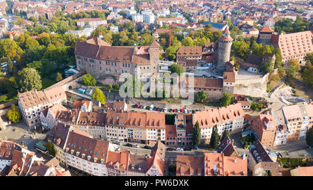 Château impérial de Nuremberg, Nuremberg Kaiserburg, Nuremberg, Allemagne Banque D'Images