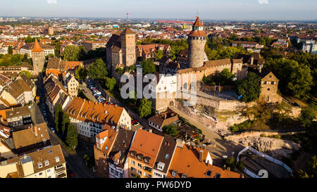 Château impérial de Nuremberg, Nuremberg Kaiserburg, Nuremberg, Allemagne Banque D'Images