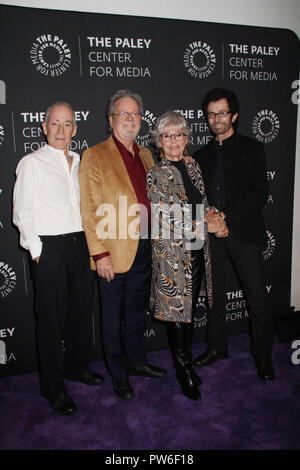 Eliot Feld, Russ Tamblyn, Rita Moreno, George Chakiris 10/11/2018 Le Paley Center for Media à Beverly Hills partenaires avec des mots sur la danse à présent, 'mots sur la danse : Jerome Robbins et West Side Story' qui s'est tenue à l'Paley Center for Media à Beverly Hills, CA Photo par Izumi Hasegawa / HNW / PictureLux Banque D'Images