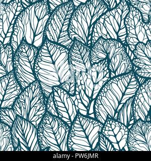 Motif floral. Feuilles décoratives. Seamless background vector illustration Illustration de Vecteur